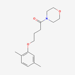 molecular formula C16H23NO3 B4790135 4-[4-(2,5-dimethylphenoxy)butanoyl]morpholine 