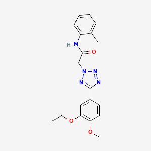 2-[5-(3-ethoxy-4-methoxyphenyl)-2H-tetrazol-2-yl]-N-(2-methylphenyl)acetamide