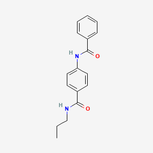 molecular formula C17H18N2O2 B4790152 4-(benzoylamino)-N-propylbenzamide 