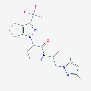 N-[2-(3,5-dimethyl-1H-pyrazol-1-yl)-1-methylethyl]-2-[3-(trifluoromethyl)-5,6-dihydrocyclopenta[c]pyrazol-1(4H)-yl]butanamide