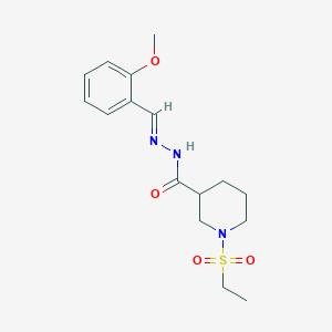 1-(ethylsulfonyl)-N'-(2-methoxybenzylidene)-3-piperidinecarbohydrazide