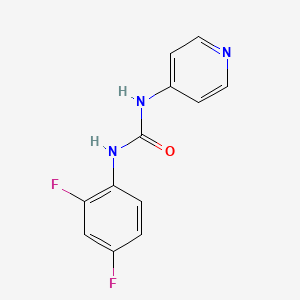 molecular formula C12H9F2N3O B4790239 N-(2,4-difluorophenyl)-N'-4-pyridinylurea 