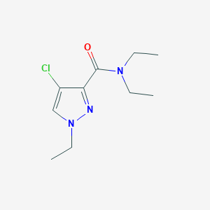 4-chloro-N,N,1-triethyl-1H-pyrazole-3-carboxamide