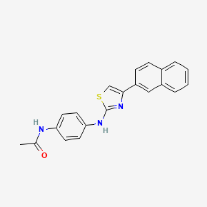 N-(4-{[4-(2-naphthyl)-1,3-thiazol-2-yl]amino}phenyl)acetamide