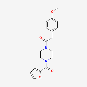 1-(2-furoyl)-4-[(4-methoxyphenyl)acetyl]piperazine