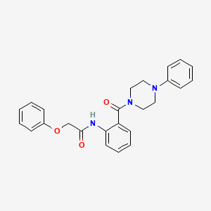 2-phenoxy-N-{2-[(4-phenyl-1-piperazinyl)carbonyl]phenyl}acetamide