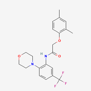 2-(2,4-dimethylphenoxy)-N-[2-(4-morpholinyl)-5-(trifluoromethyl)phenyl]acetamide