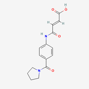 4-oxo-4-{[4-(1-pyrrolidinylcarbonyl)phenyl]amino}-2-butenoic acid