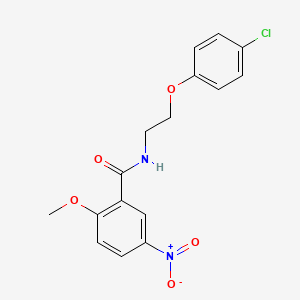 N-[2-(4-chlorophenoxy)ethyl]-2-methoxy-5-nitrobenzamide