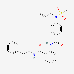 2-({4-[allyl(methylsulfonyl)amino]benzoyl}amino)-N-(2-phenylethyl)benzamide
