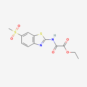 ethyl {[6-(methylsulfonyl)-1,3-benzothiazol-2-yl]amino}(oxo)acetate