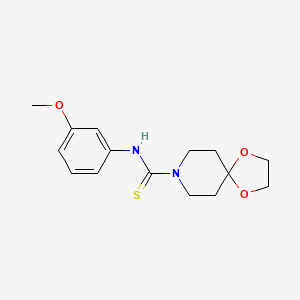 N-(3-methoxyphenyl)-1,4-dioxa-8-azaspiro[4.5]decane-8-carbothioamide