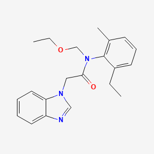 2-(1H-benzimidazol-1-yl)-N-(ethoxymethyl)-N-(2-ethyl-6-methylphenyl)acetamide