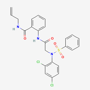 N-allyl-2-{[N-(2,4-dichlorophenyl)-N-(phenylsulfonyl)glycyl]amino}benzamide