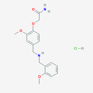 2-(2-methoxy-4-{[(2-methoxybenzyl)amino]methyl}phenoxy)acetamide hydrochloride