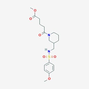 methyl 5-[3-({[(4-methoxyphenyl)sulfonyl]amino}methyl)-1-piperidinyl]-5-oxopentanoate