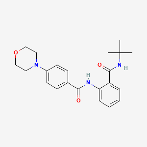 N-(tert-butyl)-2-{[4-(4-morpholinyl)benzoyl]amino}benzamide