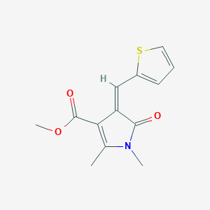 methyl 1,2-dimethyl-5-oxo-4-(2-thienylmethylene)-4,5-dihydro-1H-pyrrole-3-carboxylate