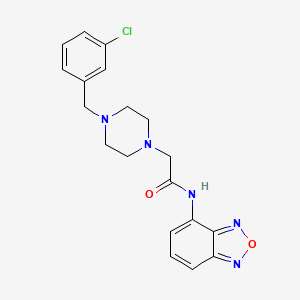 N-(2,1,3-BENZOXADIAZOL-4-YL)-2-[4-(3-CHLOROBENZYL)-1-PIPERAZINYL]ACETAMIDE