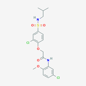 2-{2-chloro-4-[(isobutylamino)sulfonyl]phenoxy}-N-(5-chloro-2-methoxyphenyl)acetamide