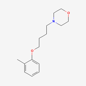 molecular formula C15H23NO2 B4790701 4-[4-(2-methylphenoxy)butyl]morpholine 