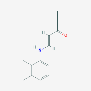 molecular formula C15H21NO B4790716 1-[(2,3-dimethylphenyl)amino]-4,4-dimethyl-1-penten-3-one 