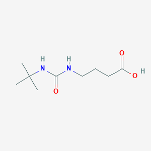 molecular formula C9H18N2O3 B4790719 4-{[(tert-butylamino)carbonyl]amino}butanoic acid 