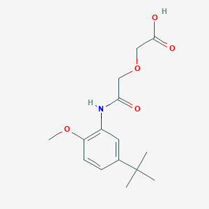 2-{[(5-TERT-BUTYL-2-METHOXYPHENYL)CARBAMOYL]METHOXY}ACETIC ACID