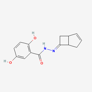 molecular formula C14H14N2O3 B4790735 N'-bicyclo[3.2.0]hept-2-en-6-ylidene-2,5-dihydroxybenzohydrazide 