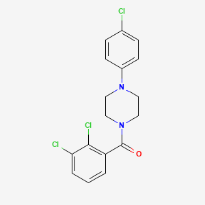 molecular formula C17H15Cl3N2O B4790754 1-(4-chlorophenyl)-4-(2,3-dichlorobenzoyl)piperazine 