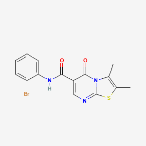 N-(2-bromophenyl)-2,3-dimethyl-5-oxo-5H-[1,3]thiazolo[3,2-a]pyrimidine-6-carboxamide