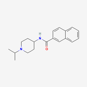 molecular formula C19H24N2O B4790825 N-(1-isopropyl-4-piperidinyl)-2-naphthamide 