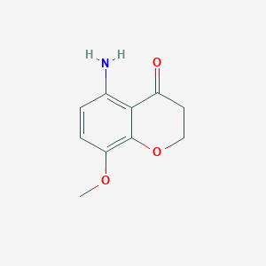 molecular formula C10H11NO3 B479086 5-amino-8-methoxy-2,3-dihydro-4H-chromen-4-one CAS No. 121062-96-2