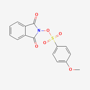 molecular formula C15H11NO6S B4790886 2-{[(4-methoxyphenyl)sulfonyl]oxy}-1H-isoindole-1,3(2H)-dione CAS No. 67695-82-3