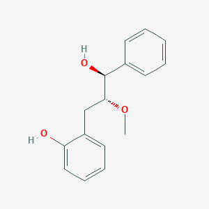 molecular formula C16H18O3 B479093 2-[(2R,3S)-3-hydroxy-2-methoxy-3-phenylpropyl]phenol 