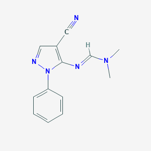 molecular formula C13H13N5 B479094 N'-(4-氰基-1-苯基-1H-吡唑-5-基)-N,N-二甲基亚甲基甲酰胺 CAS No. 78972-83-5