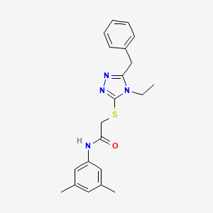 2-[(5-benzyl-4-ethyl-4H-1,2,4-triazol-3-yl)thio]-N-(3,5-dimethylphenyl)acetamide