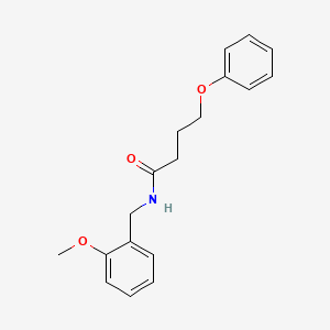 molecular formula C18H21NO3 B4790967 N-(2-methoxybenzyl)-4-phenoxybutanamide 