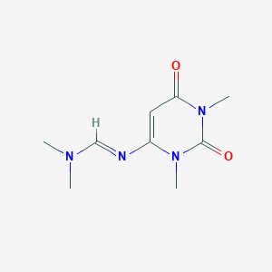 molecular formula C9H14N4O2 B479097 N'-(1,3-Dimethyl-2,6-dioxo-1,2,3,6-tetrahydro-4-pyrimidinyl)-N,N-dimethylimidoformamide CAS No. 1055300-46-3