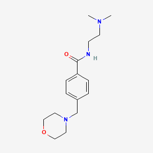 molecular formula C16H25N3O2 B4790980 N-[2-(dimethylamino)ethyl]-4-(4-morpholinylmethyl)benzamide 