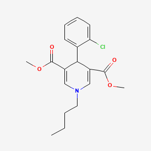 dimethyl 1-butyl-4-(2-chlorophenyl)-1,4-dihydro-3,5-pyridinedicarboxylate