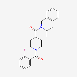 molecular formula C23H27FN2O2 B4791062 N-benzyl-1-(2-fluorobenzoyl)-N-isopropyl-4-piperidinecarboxamide 