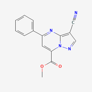 methyl 3-cyano-5-phenylpyrazolo[1,5-a]pyrimidine-7-carboxylate