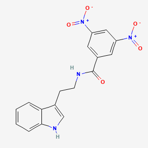 molecular formula C17H14N4O5 B4791092 N-[2-(1H-indol-3-yl)ethyl]-3,5-dinitrobenzamide 