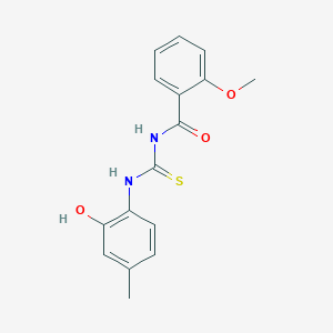 N-{[(2-hydroxy-4-methylphenyl)amino]carbonothioyl}-2-methoxybenzamide