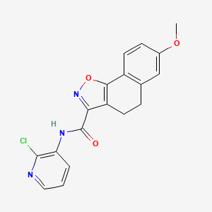 molecular formula C18H14ClN3O3 B4791165 N-(2-chloro-3-pyridinyl)-7-methoxy-4,5-dihydronaphtho[2,1-d]isoxazole-3-carboxamide 