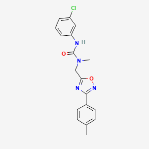 N'-(3-chlorophenyl)-N-methyl-N-{[3-(4-methylphenyl)-1,2,4-oxadiazol-5-yl]methyl}urea