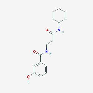 N-[3-(cyclohexylamino)-3-oxopropyl]-3-methoxybenzamide