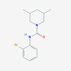 molecular formula C14H19BrN2O B4791210 N-(2-bromophenyl)-3,5-dimethyl-1-piperidinecarboxamide 