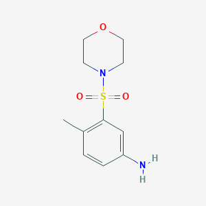 molecular formula C11H16N2O3S B479122 4-Methyl-3-(morpholine-4-sulfonyl)-phenylamine CAS No. 114500-32-2